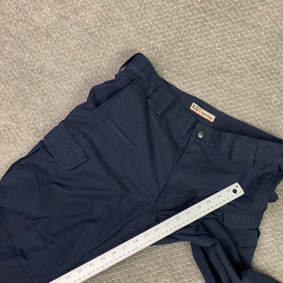 5.11 Tactical Pants Men's 34 x 36 Fits 34 x 30 Blue Stryke Cargo Utility Ripstop - Picture 15 of 16